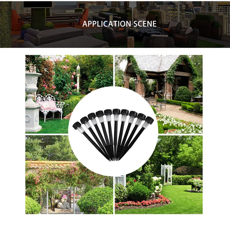 10pcs Solar Power LED Path Light13