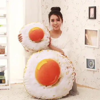 

1pc New Style 35cm 3D Eggs Soft Pillow Cushion Eggs Plush Toys Birthday Gifts For Children Lesson Four Egg Kids Toys