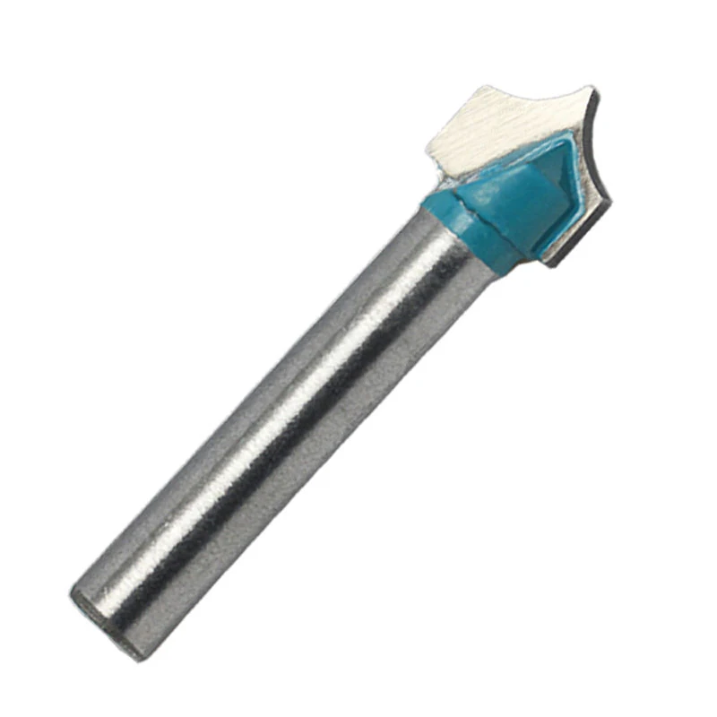 1pc 6*10mm Carbide Wood Making Router End Mill Cnc Engraving V Groove