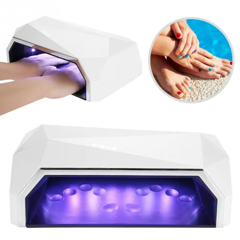 Профессиональная 72 Вт УФ светодиодная лампа для сушки ногтей машина для сушки ногтей сушилка для отверждения ногтей Гель-лак сушильная машина инструменты для дизайна ногтей