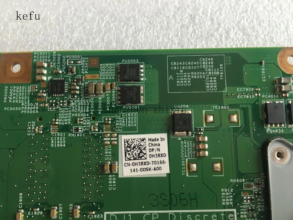 Материнская плата KEFU для ноутбука Dell Inspiron N4030 DDR3 PGA989 0H38XD материнская HM57 48.4EK01.021 с