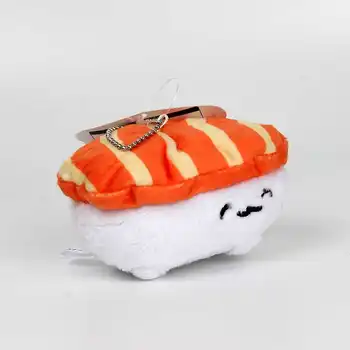 

10cm Children's Kitchen Pretend Play Kawaii Squishy Rice Ball Salmon Mini Sushi Food Cake Burger early education food toys