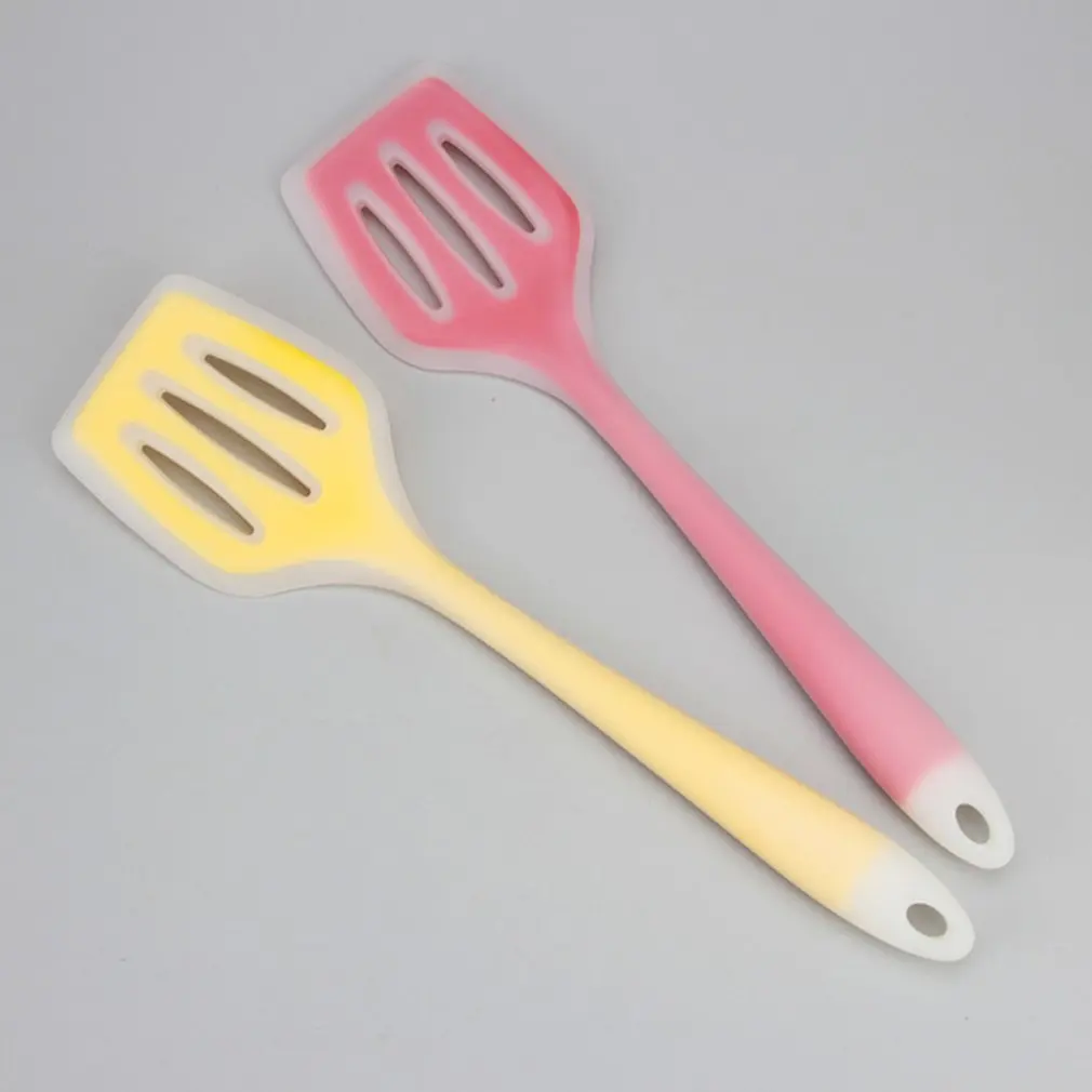 

Nonstick silicone slotted turners pot shovel cooking spatula fried shovel flexible silicone frying pan turner spatula