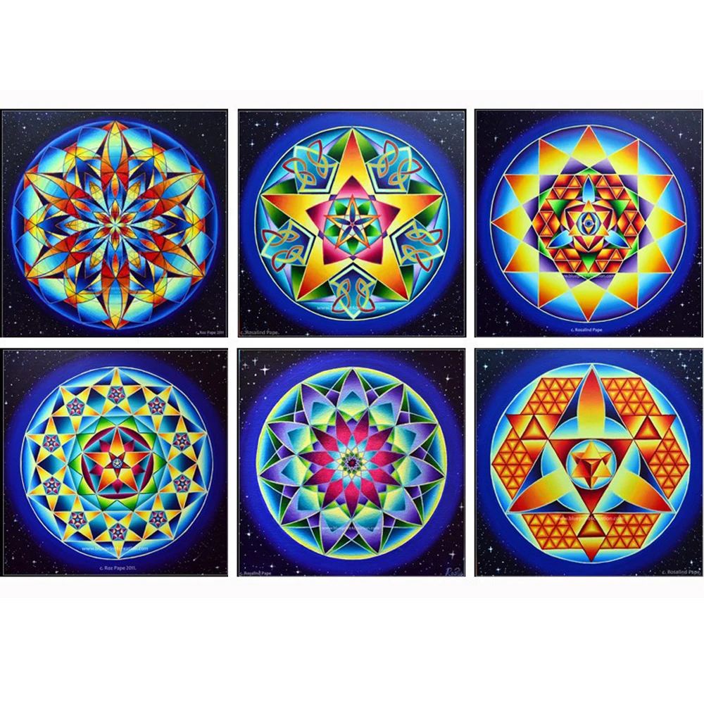 

Home Decoration DIY 5D Diamond Embroidery Mandala square kits Abstract Oil Painting Resin Hobby Craft RS68