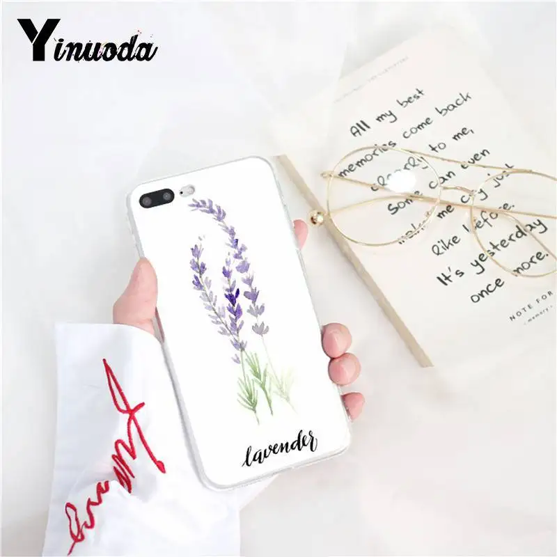New art watercolor romantic lavender flowers