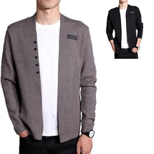 Новинка, мужской теплый свитер с длинными рукавами, мужской Стильный кардиган, одежда, модные толстые теплые свитера, мужской английский стиль, хит