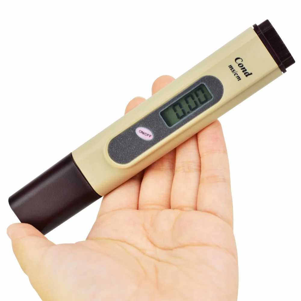 Ручка-Тип Цифровой EC Измеритель проводимости тестер 0~ 19,99 мс/см+ электрод+ ATC