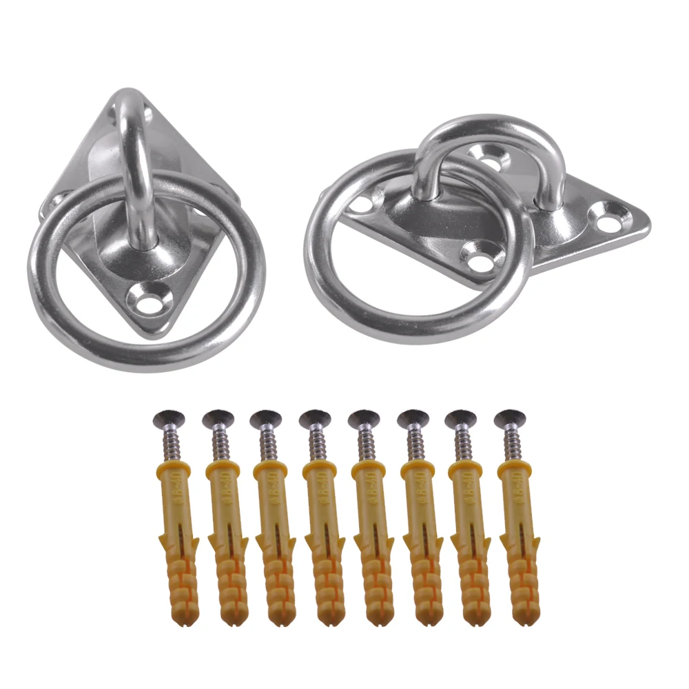 Multifunctional Triangle 304 Stainless Steel 60x35mm U Design Ring Hook