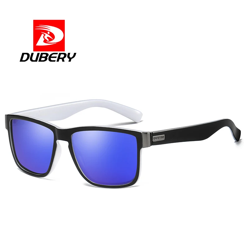 DUBERY фирменный дизайн поляризованные солнцезащитные очки мужские водительские очки Мужские Винтажные Солнцезащитные очки для мужчин Spuare зеркальные летние UV400 Oculos - Цвет линз: C7