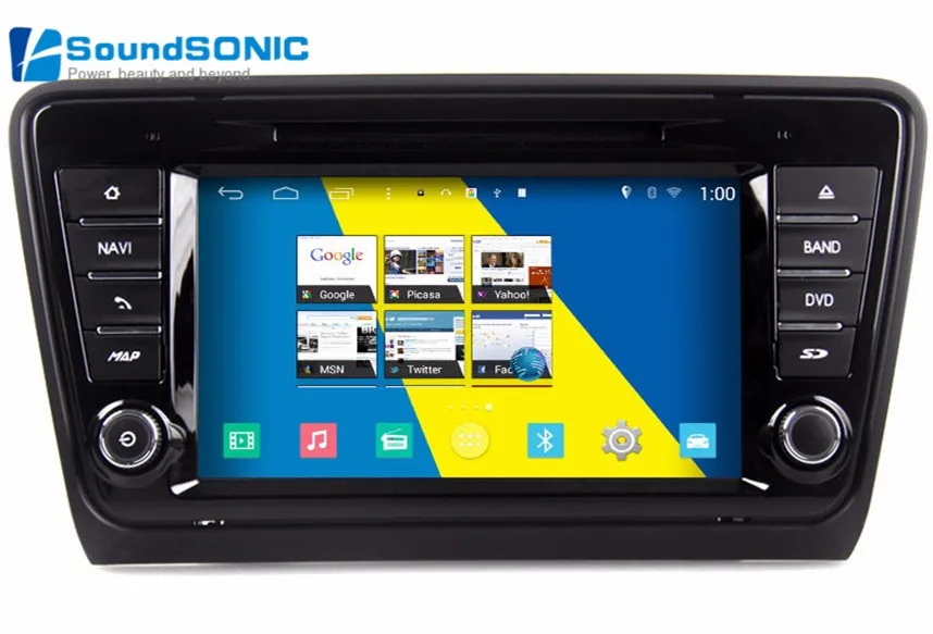 

S160 Quad Core Android 4.4.4 Autoradio GPS Navi Multimedia Player For SKODA Octavia 2013 2014 2015 A5 DVD Bluetooth Mirror Link