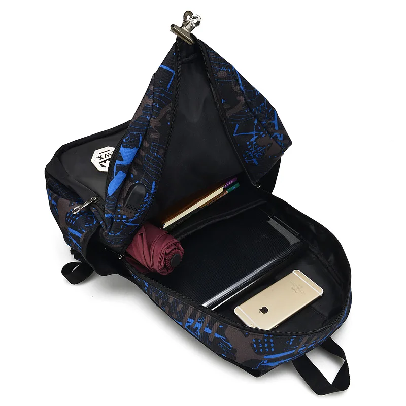 Мужская Наплечная Сумка; трендовая Студенческая школьная сумка для отдыха; повседневные Рюкзаки из ткани Оксфорд с мягкой ручкой на молнии; ZF9832