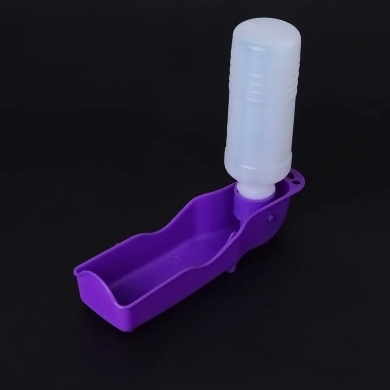 

Plastic Outdoor Travel Portable Pet Feeding Water Bottle Dispenser Feeder 250ML