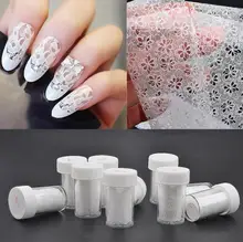 10pcs/Lot White Lace Nail Art Sticker Decoration Manicura Lace Nail Art Sticker Decals Decoration Nails Accessoires