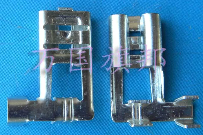 Free Delivery. Cold-press terminal line pressing elbow plug-in 6.3 mm flag 50 insertion spring copper wire | Обустройство дома