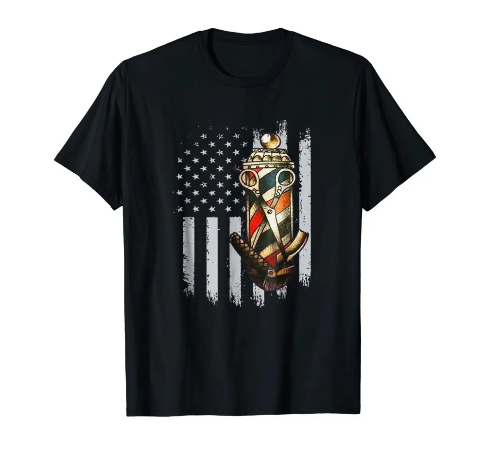 Парикмахерская полюс ножницы для стрижки волос гребень футболка-Парикмахерская