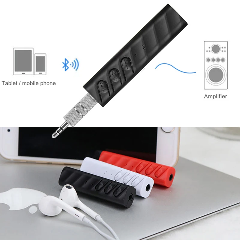 Беспроводной Bluetooth Aux аудио приемник адаптер Bluetooth4.2 Handsfree Car Kit 3 5 мм jack Hands Free
