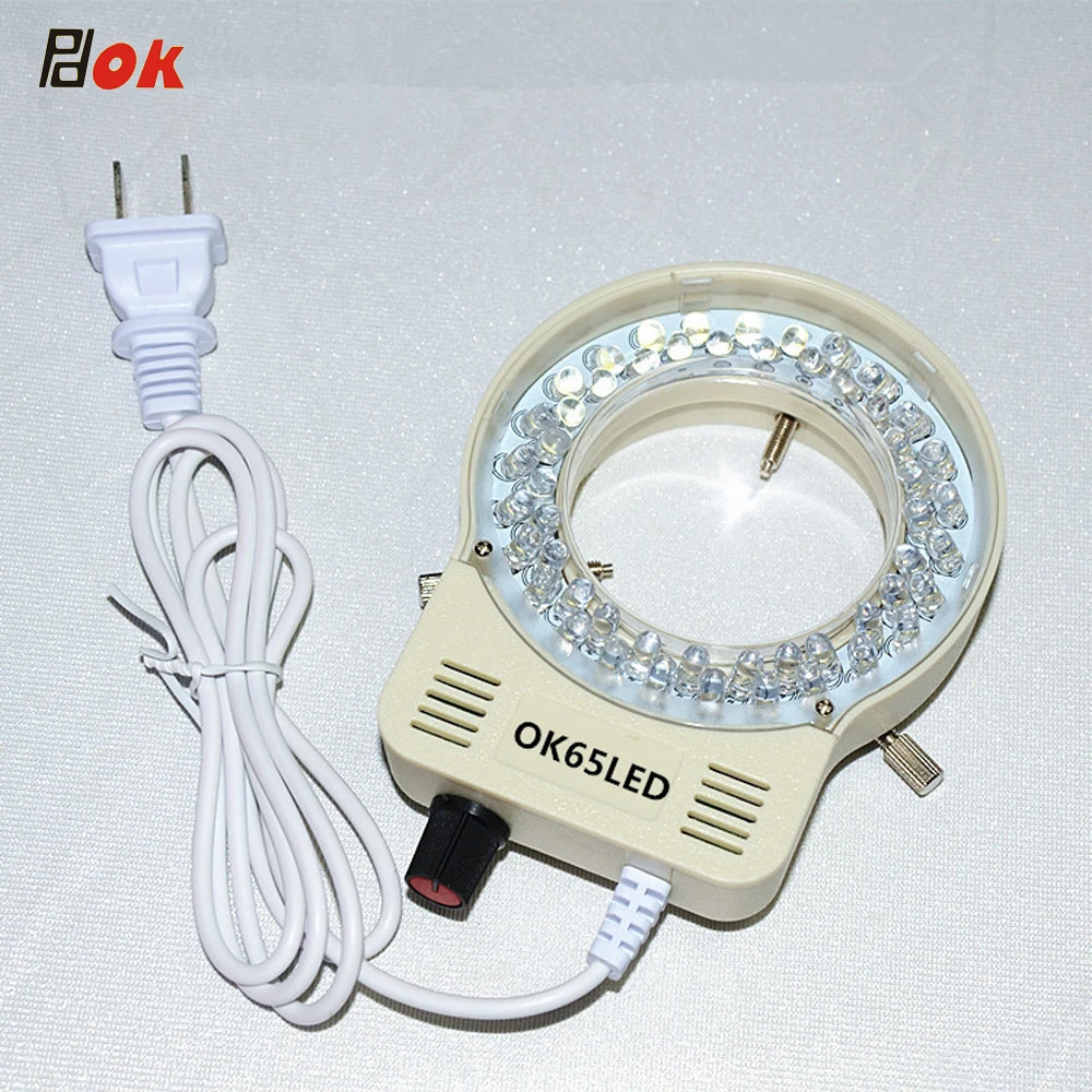 

PDOK Adjustable LED Ring Light illuminator Lamp For Industry Stereo Microscope Digital Camera Magnifier with AC Power Adapter