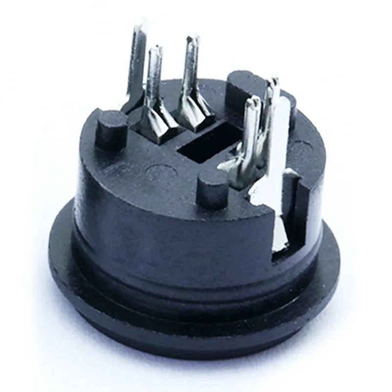 100 шт./лот 4 Pin мини DIN гнездовой разъем 4Pin джек PS2 круговой Клеммный