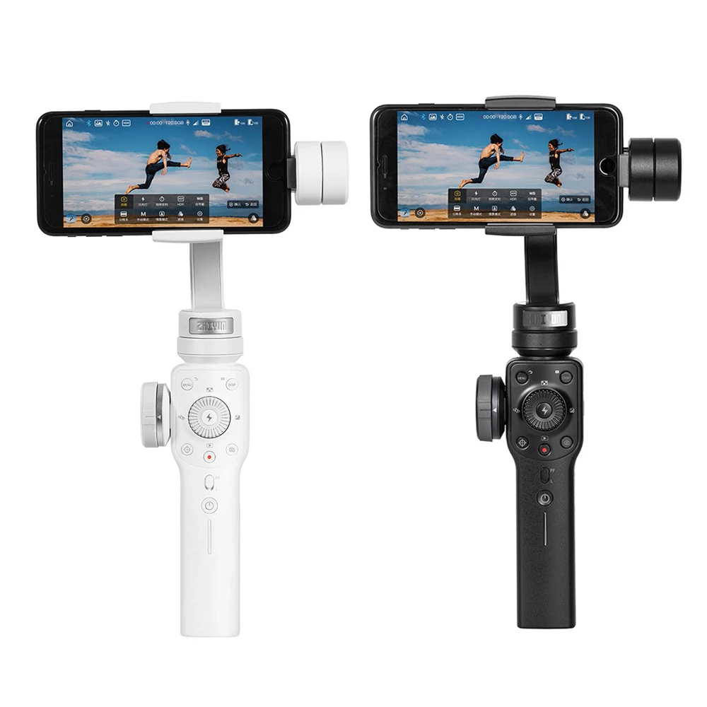 Zhiyun Zhi yunSmooth 4 3 Axis Focus Pull Zoom Capability Handheld Gimbal Stabilizer for iPhone X