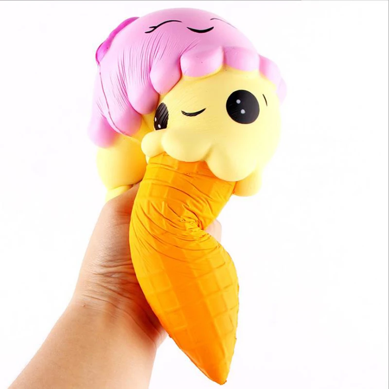 Squishy мороженое конический Jumbo 22 см замедлить рост мягкие хлюпает прекрасный