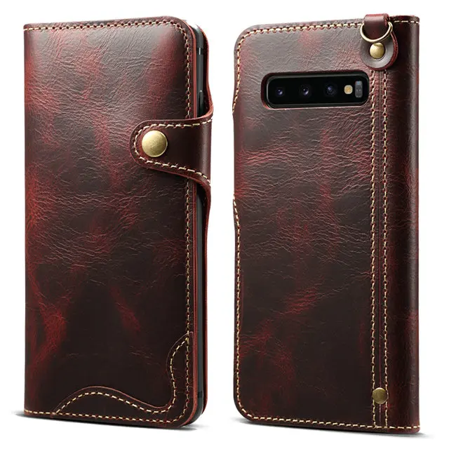 Натуральная кожа для Coque samsung Note 10 Plus Чехол Флип Etui samsung S10 чехол Роскошный для samsung Galaxy S10 чехол S 10+ Note10+ 5G