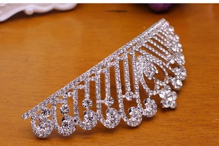 Classic White Water drop Bridal NecklaceEarrings 3 Crystal Women Wedding jewelry set  (4)
