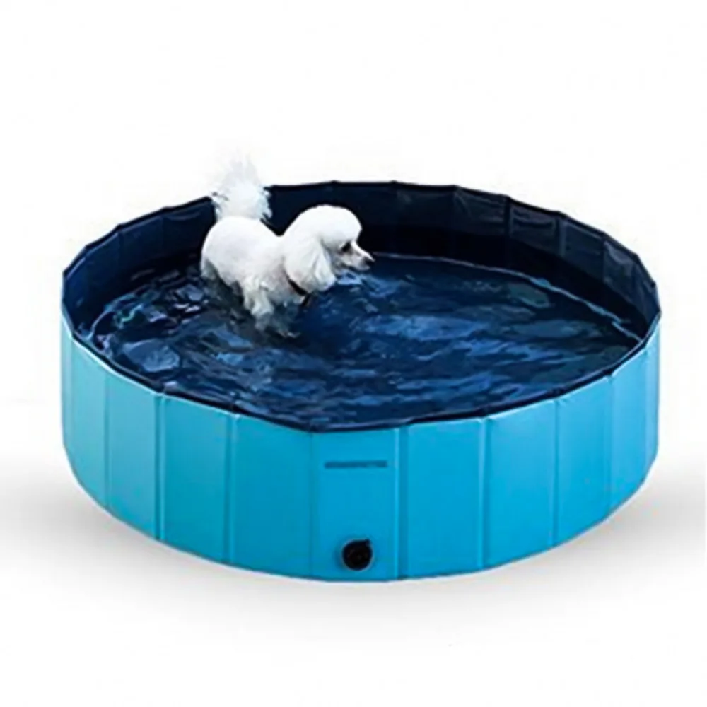 

Foldable Dog Pool Pet Bath Swimming Tub Collapsible Bathing Pool for Dogs Cats kids PORTABLE Durable PVC composite cloth