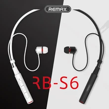 Remax RB-S6 esportes neckband bluetooth fone de ouvido sem fio estéreo música fone bluetooth v4.1 hd mic multi conexões para iphone