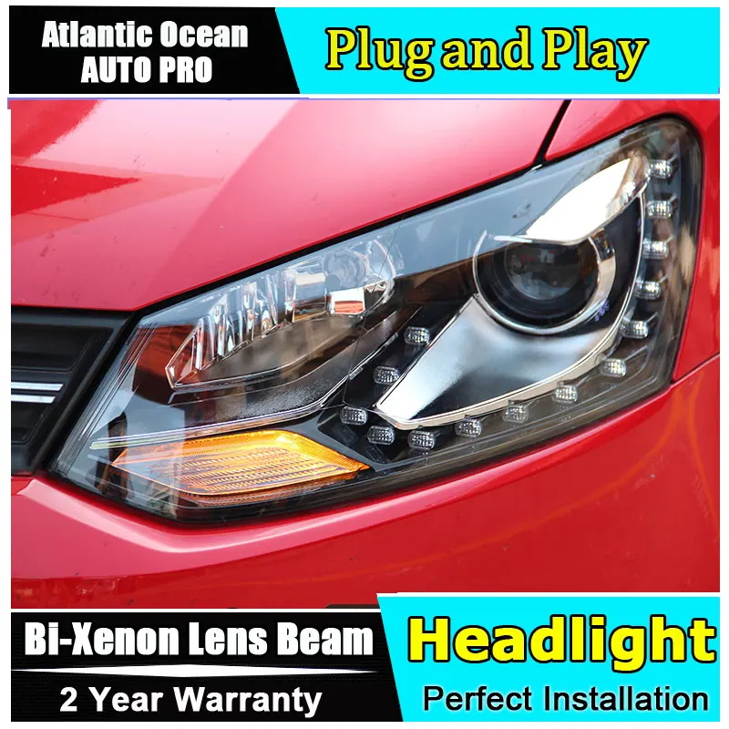 car styling LED Head Lamp for VW Polo GTI led headlights 2011 2014