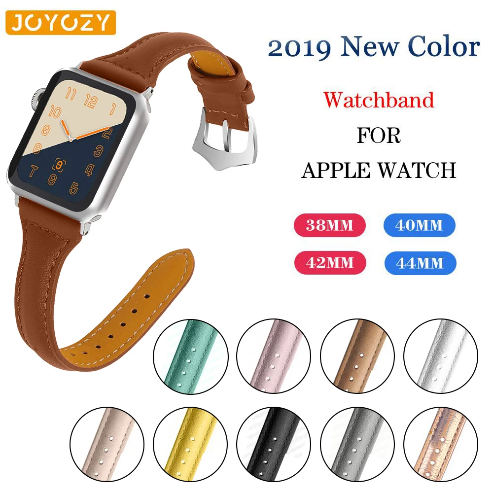 Для женщин часы Для мужчин часы из натуральной кожи женские наручные часы ремешок для Apple Watch Series 4/3/2/1 38 мм 40 мм 42 мм 44 мм