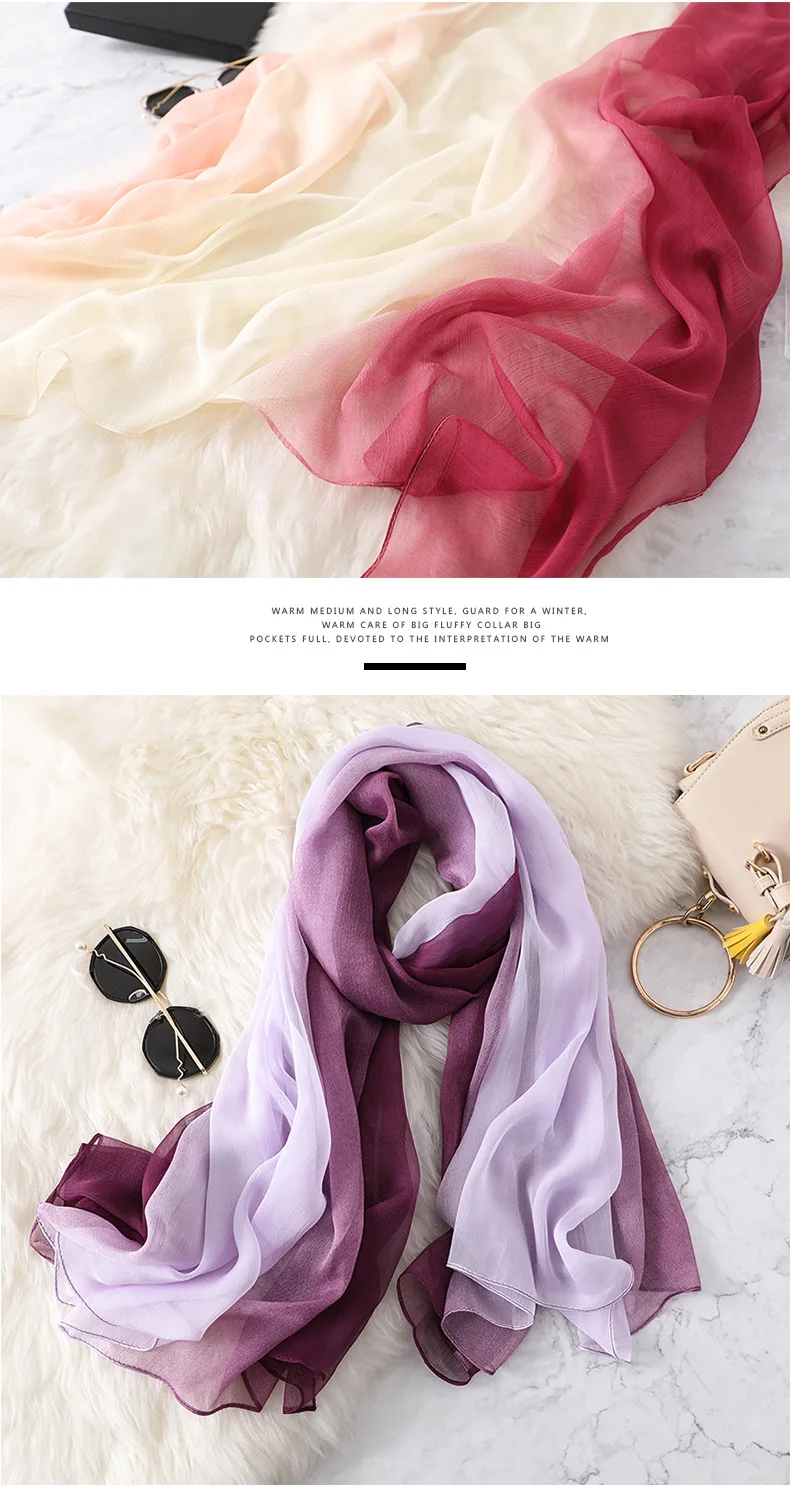 Весна и осень стиль модный Шелковый шарф Роскошные женские брендовые шарфы для женщин шаль Высокое качество хиджаб обертывание женский