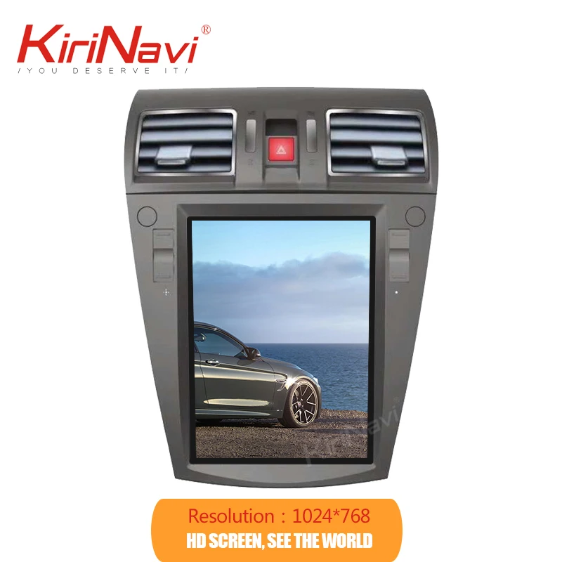 Excellent KiriNavi Telsa Style Vertical Screen 10.4‘’ 1 din android 7.1 multimedia car dvd player For Subaru Forester automotivo head unit 2