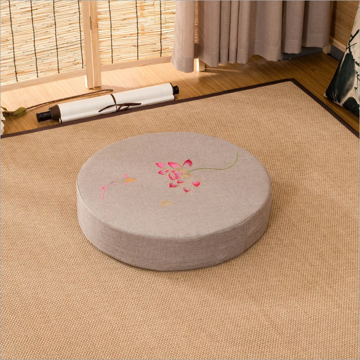 Креативный узор, подушка с татами, круглый коврик для йоги, подушка для сидения на стуле, домашнее декоративное съемное и моющееся сиденье, подушка