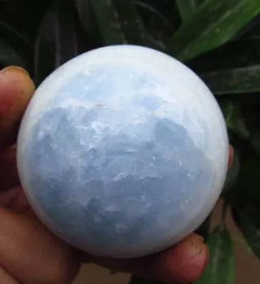 

natural Celestite quartz crystal sphere Healing 83mm