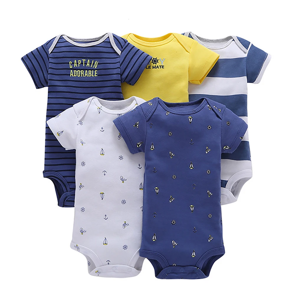 5 unids/lote mamelucos del bebé de manga corta Bebé Ropa 100% algodón puntada Bebé Ropa verano Onesie recién nacidos Bebe mameluco 5 unids/lote mamelucos del bebé de manga corta Bebé Ropa 100% algodón puntada Bebé Ropa verano Onesie recién nacidos Bebe mameluco
