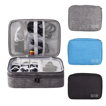 

1 PC Waterproof Storage Bag Protective Sleeve Pouch Case Bag USB Gadget Data Cable Organizer for Digital Electronic Accessories