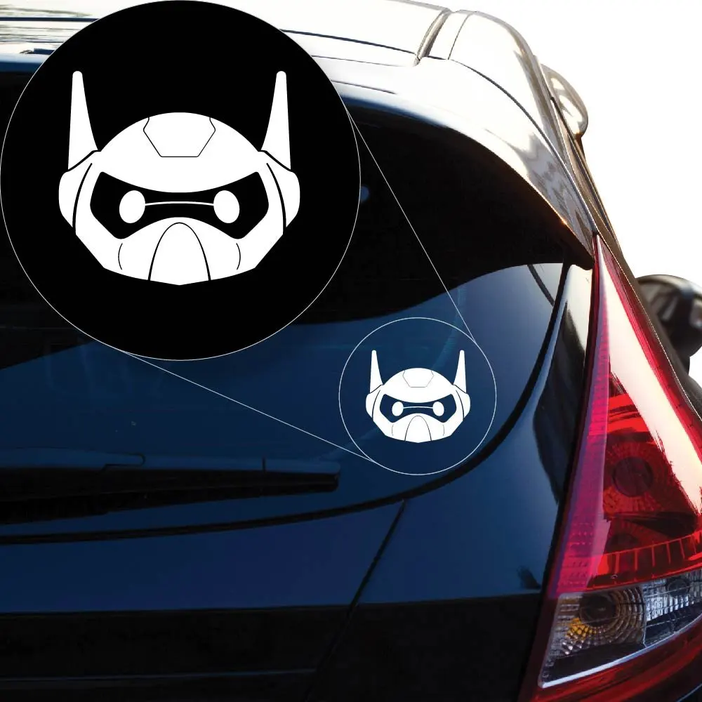 

Yoonek Graphics Big Hiro 6 Baymax Vinyl Decal Sticker # 874 (4" x 4.5", White)