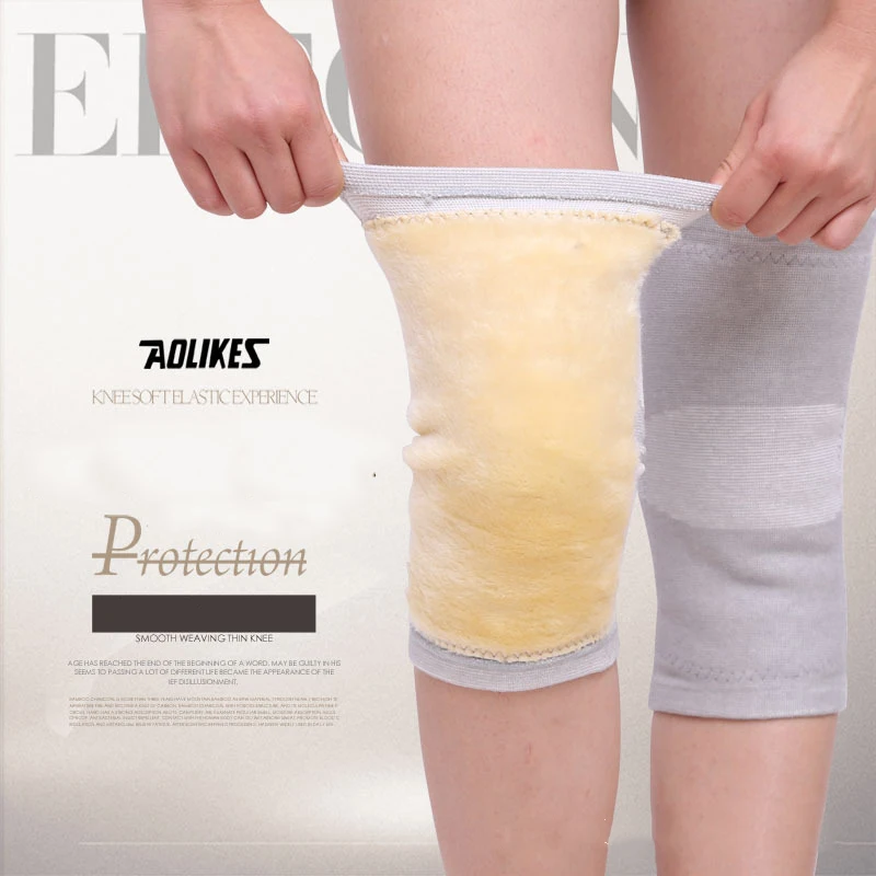 Outdoor Sports Knee Pads Mountaineering Protective Elastic Warm Thermal Kneecap