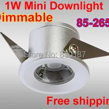 50 шт./лот затемнения 1 Вт Мини светодиодный светильник мини ювелирный светильник свет в шкафу светильники для книжного шкафа