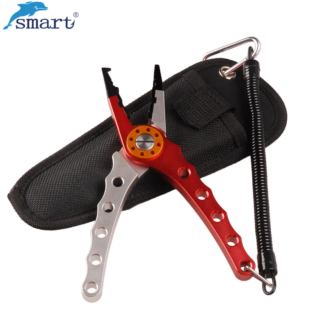 

Smart 4 Colors Aluminum Alloy Fishing Pliers Clamp Split Ring Line Cutters Fishing Hooks Remover Tackle Tool Stainless Steel