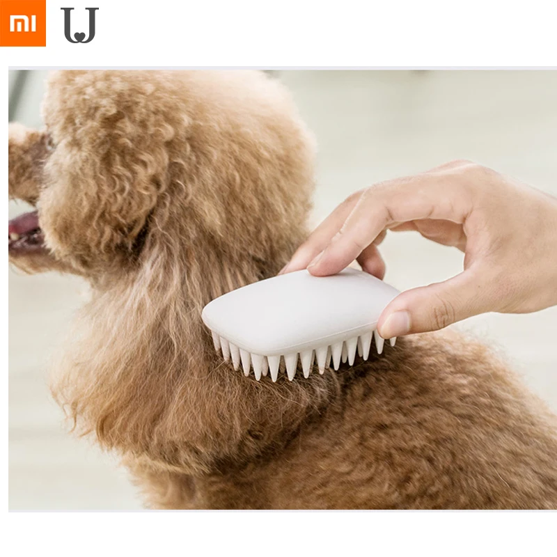 

new xiaomi pet Comfortable silicone hair comb Remove dog cat Miscellaneous hair not hurting the skin easy to clean Soothe pets