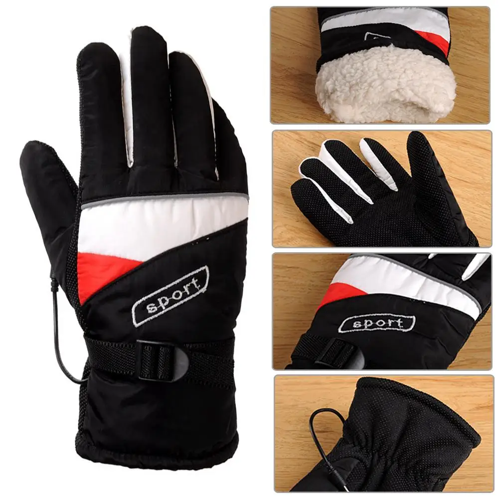 12V Motorcycle Outdoor Hunting Electric Warm Winter Warmer Heated Gloves