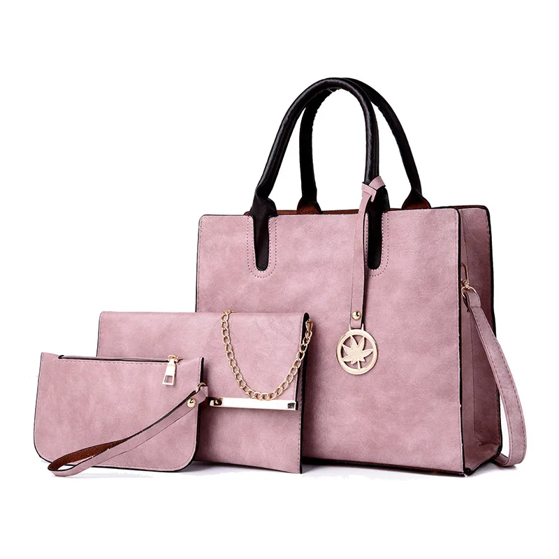 

fashion casual women's composite bags female pu leather shoulder bag practical elegant women handbags shoulder bags sac a main