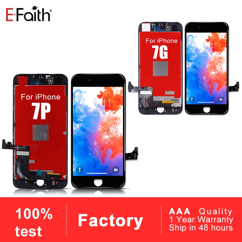 EFaith 100% новый ЖК дисплей для Apple iPhone 6s 7 с сенсорным экраном дигитайзер в сборе