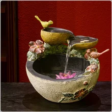 Домашний декор китайские счастливые украшения Аквариум воды особенности распыления увлажнитель бонсай фэн шуй фонтан soulmate