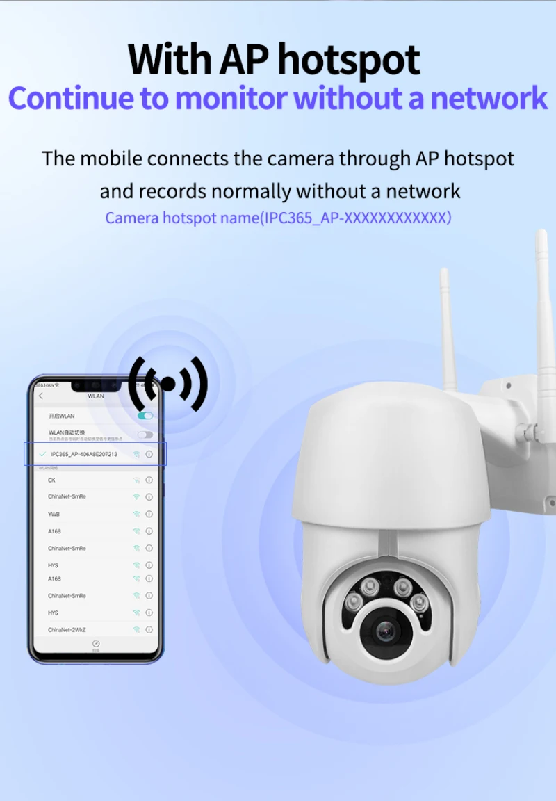 1080P wifi Беспроводная камера наружная ip-камера poe ptz скоростная купольная CCTV Камера Безопасности s 2MP IR домашняя наружная Surveilance