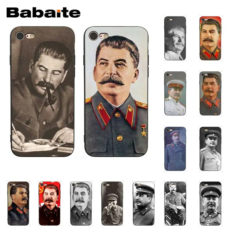 

Babaite Russian Commander Stalin Phone Case for iphone 11 Pro 11Pro Max 8 7 6 6S Plus X XS MAX 5 5S SE XR