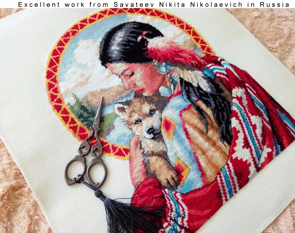 SPIRIT OF THE WOLF # 3 CROSS STITCH CHART