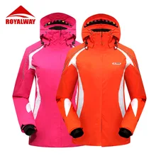 Royalway Для женщин Лыжный спорт куртка сноуборд куртка для Для женщин Лыжная одежда Водонепроницаемый ветрозащитный дышащий Куртки для лыжного спорта# RFSL4519G