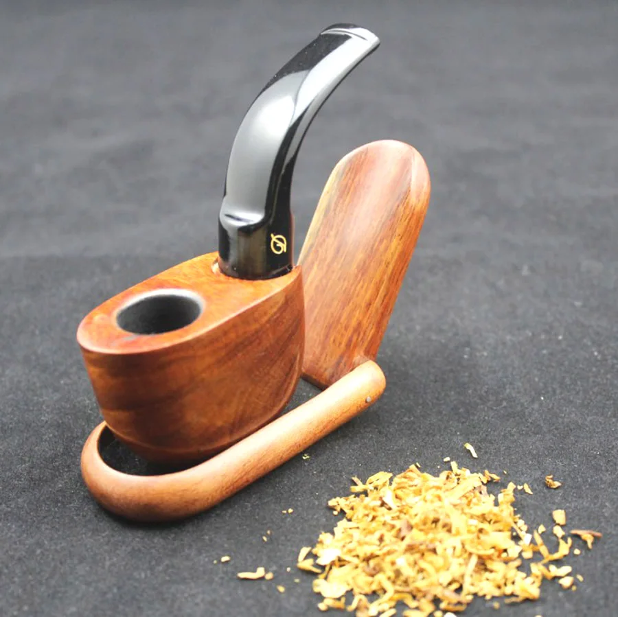 Koop Handgemaakte Mini Natuurlijke Rose Houten Pijp Weed Tabak Houten Pijpen + Pouch + 10 stks Filters KDH
